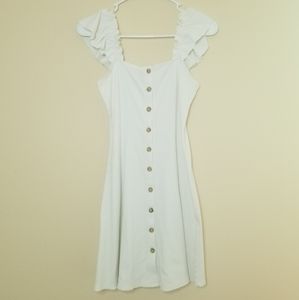 Forever 21 white button dress